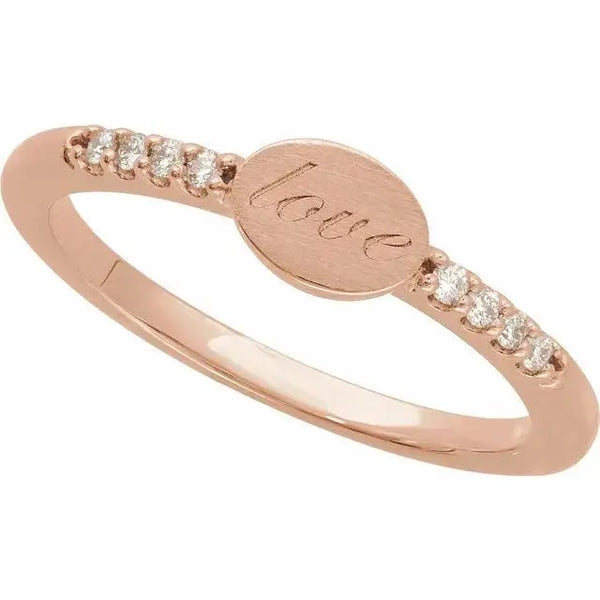 Love Ladies Ring – Solid Gold Jewelry - 3