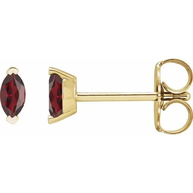 Marquise Natural Garnet Earrings Jimmy Leon Fine Jewelry