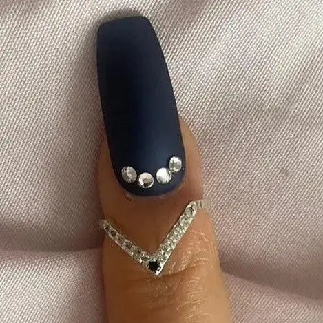 Nail Ring Black Pearl of Queens