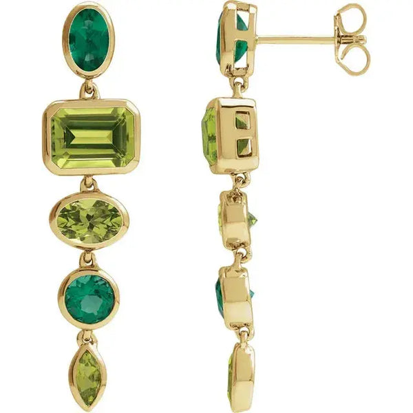 Peridot Dangle Earrings – Pine Collection