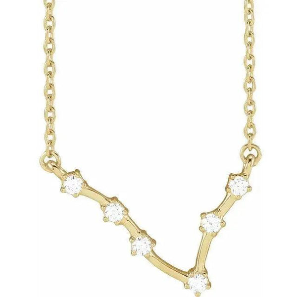 Pisces Constellation Necklace – Gold Zodiac Jewelry