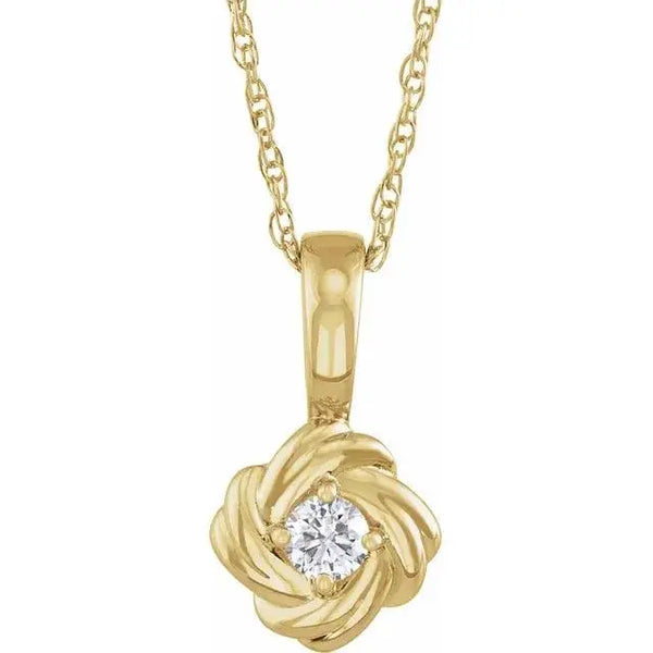 Rose Pendant – Handcrafted Solid Gold Jewelry with Timeless Elegance