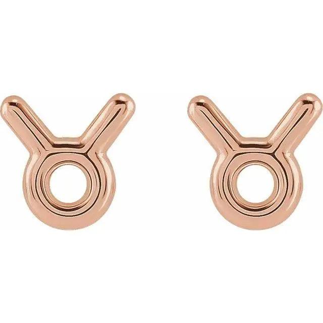 Minimalist gold earrings for Taurus zodiac