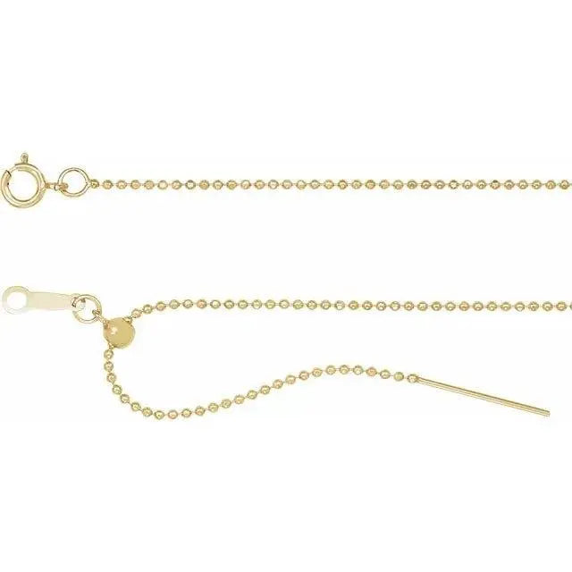 Thin Adjustable Bead Chain Jimmy Leon Fine Jewelry