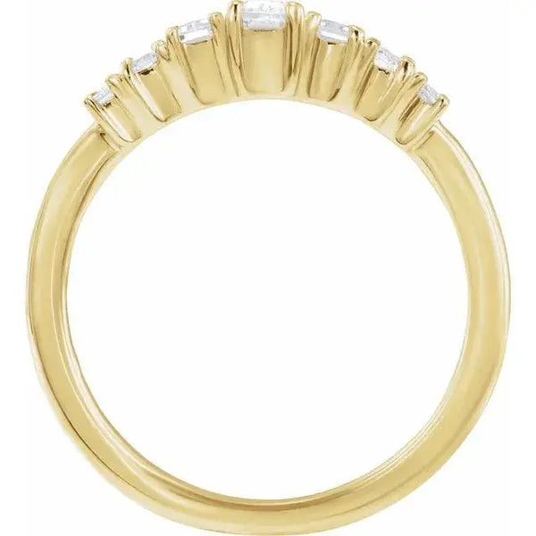 14K Gold Baguette Diamond Ring – Timeless Luxury - 2