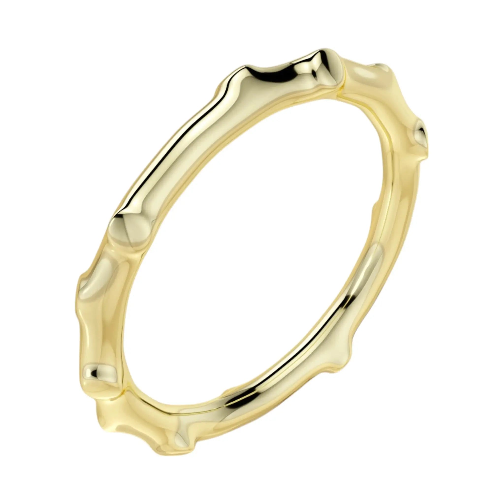 Side view of Thallo Branch Ring showing organic texture and branch pattern details
