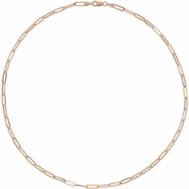 Paperclip Chain 3.85mm Necklace Jimmy Leon Fine Jewelry