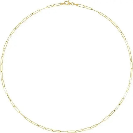 Paperclip Chain 3.85mm Necklace Jimmy Leon Fine Jewelry