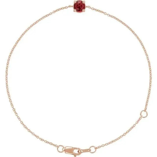 Valentine’s Day ruby bracelet featuring a timeless design