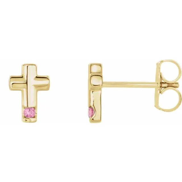 Birthstone Studs – Personalized 14K Gold Jewelry Dimitrios Creations