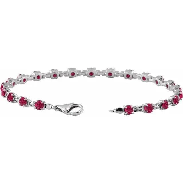 Timeless ruby tennis bracelet perfect for special occasions