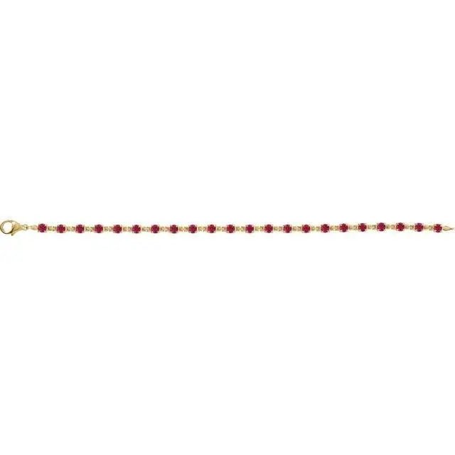 Luxurious ruby jewelry in solid gold for women