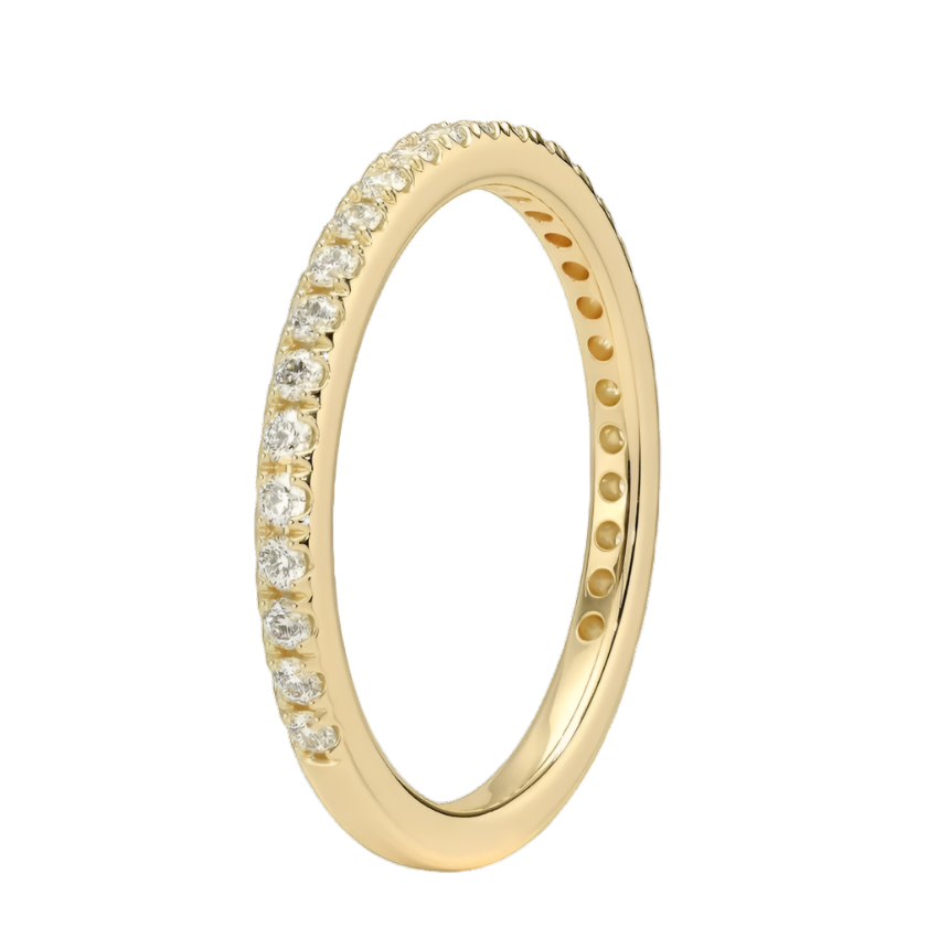 Handmade gold wedding band with comfort fit by Dimitrios Creations