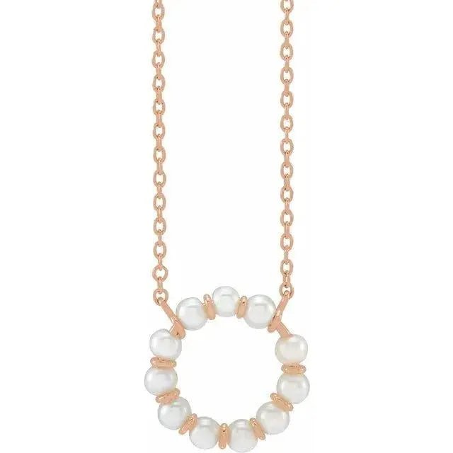 Luxury 18-inch pearl pendant necklace for women