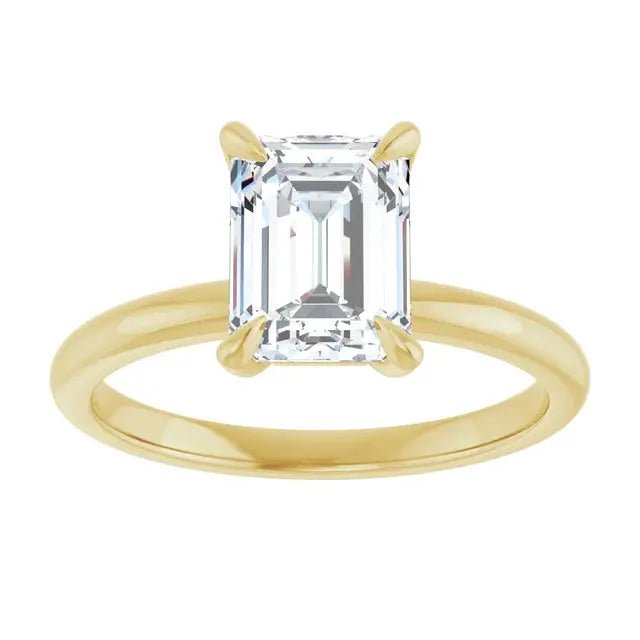 Emerald-Cut Diamond Engagement Ring 2 CT, DEF Color, VVS Clarity Dimitrios Creations