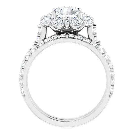 Flower Engagement Ring Jimmy Leon Fine Jewelry