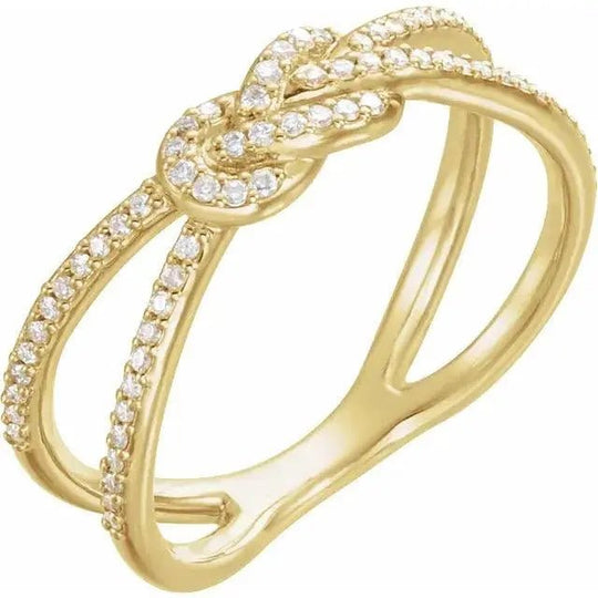 Infinity Knot Crossover Ring Jimmy Leon Fine Jewelry