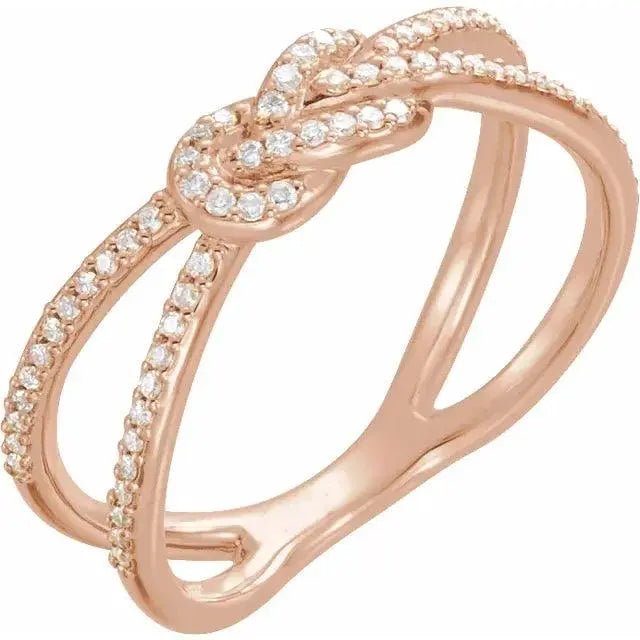 Infinity Knot Crossover Ring Jimmy Leon Fine Jewelry