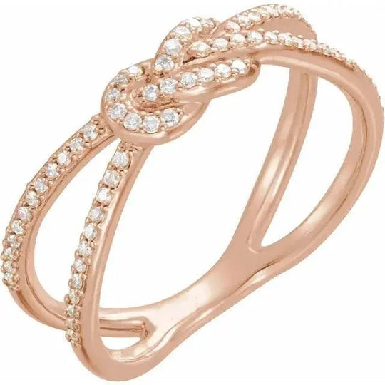 Infinity Knot Crossover Ring Jimmy Leon Fine Jewelry