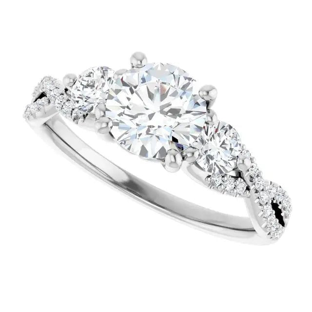 1ct lab-grown diamond infinity ring by Dimitrios Creations