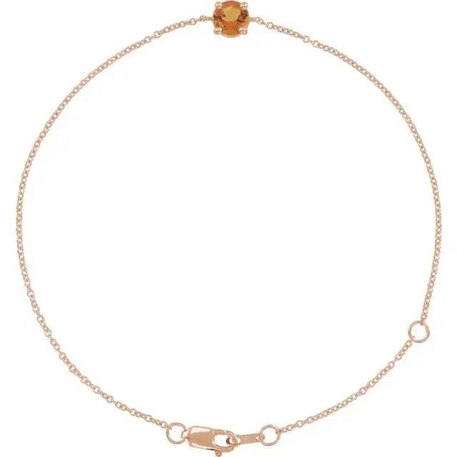 Elegant citrine bracelet perfect for November birthdays