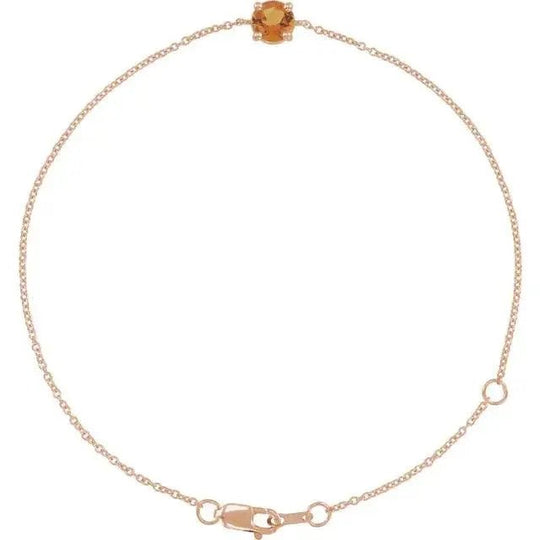 Elegant citrine bracelet perfect for November birthdays