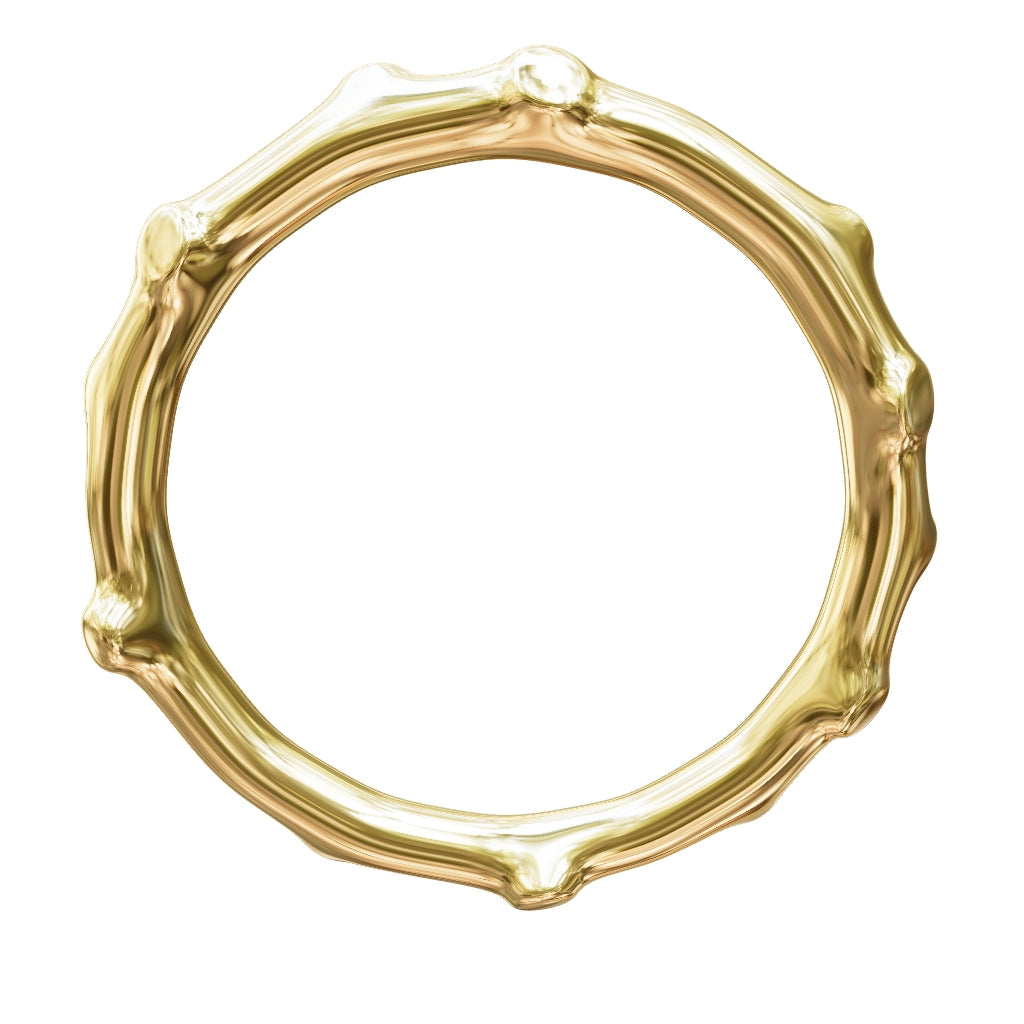 Close-up of Thallo Branch Ring highlighting handcrafted nature-inspired design in 14K gold

