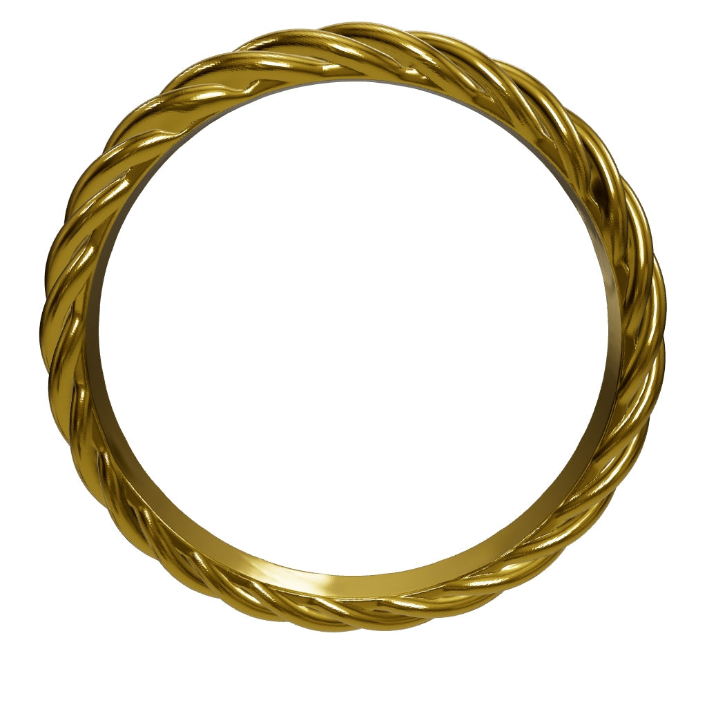 Gold Twisted Rope Ring