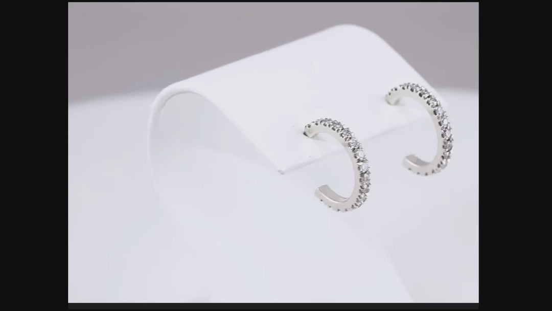 Elegant diamond hoop earrings for daily wear and special occasions