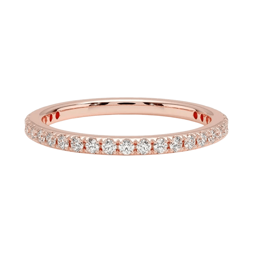 Ethical diamond rose gold ring designed by Dimitrios Creations