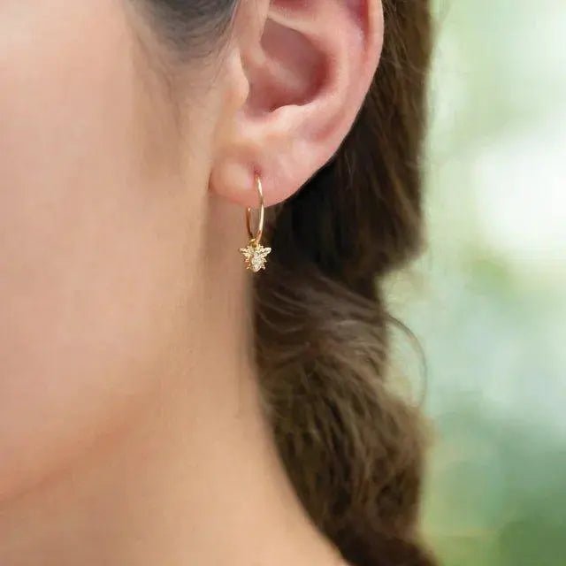 Stylish gold tube hoop earrings for women