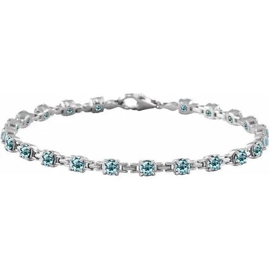 Lily Bracelet with Sky Blue Topaz Jimmy Leon Fine Jewelry