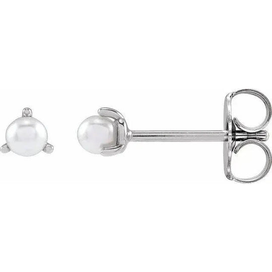 Minimalist rose gold pearl earring featuring high-quality craftsmanship