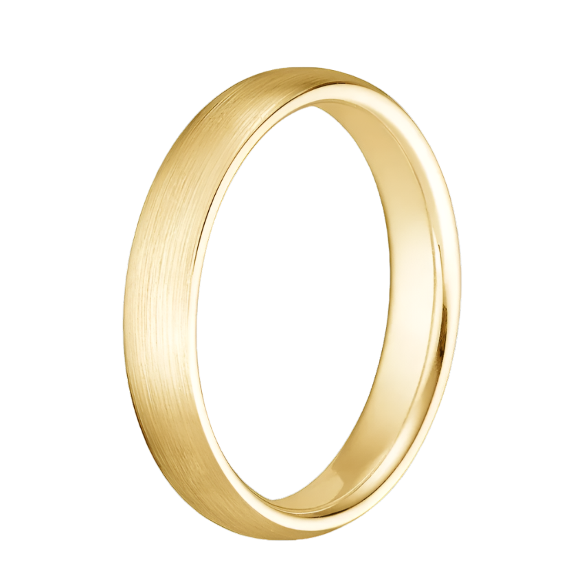Serenity Satin Comfort-Fit Wedding Ring 4mm